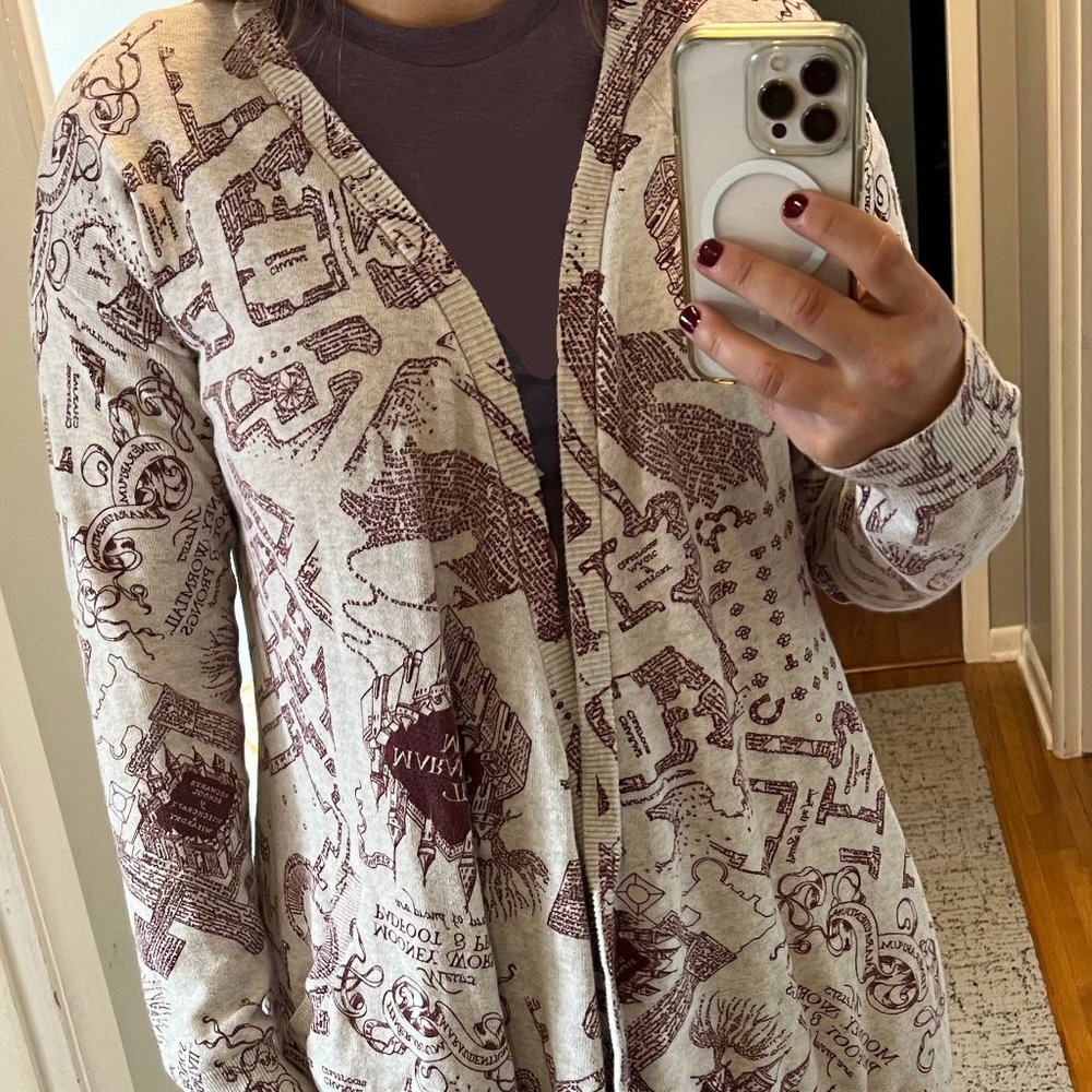 Harry Potter Marauder's Map Flyaway Cardigan